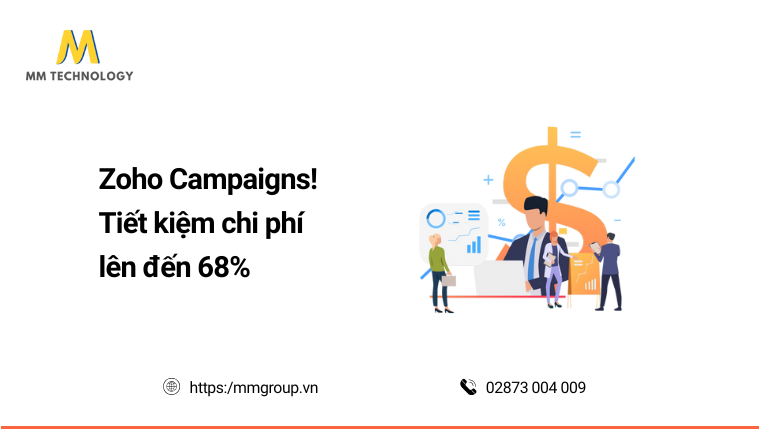 Zoho Campaigns tiết kiệm chi phí lên đến 68%