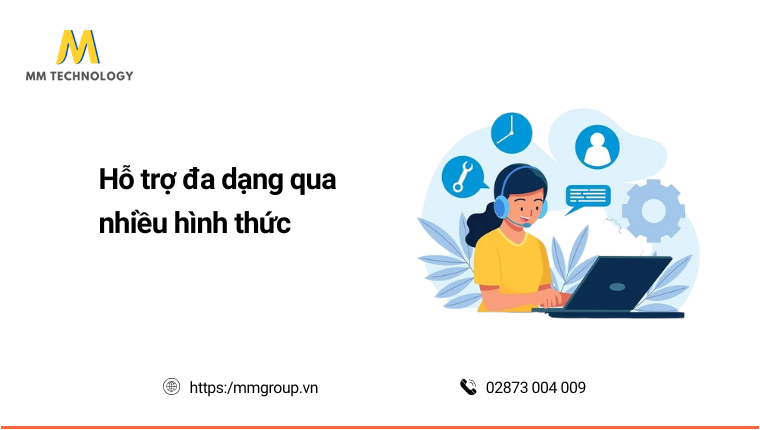 Hình thức hỗ trợ khách hàng đa dạng