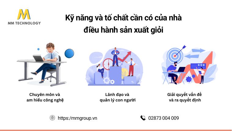 Kỹ năng cần có của một nhà điều hành sản xuất giỏi