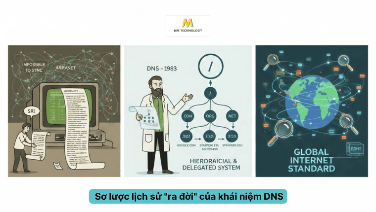 Sơ lược lịch sử "ra đời" của khái niệm DNS