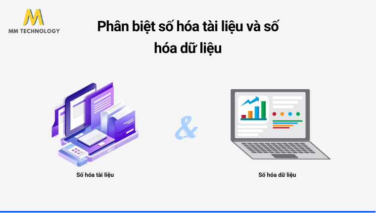 Phân biệt số hóa tài liệu và số hóa dữ liệu