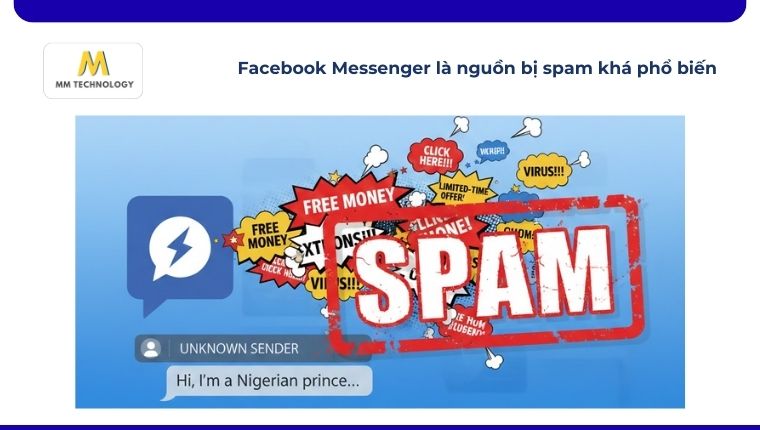 Facebook Messenger là nguồn bị spam khá phổ biến