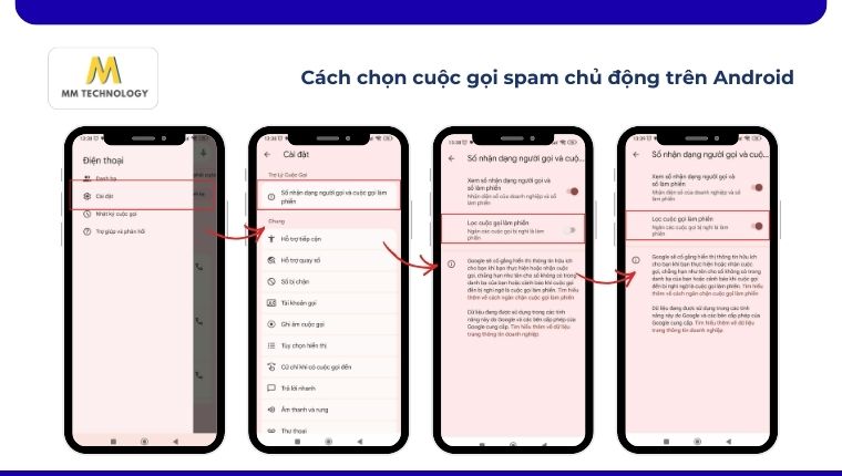 Cách chọn cuộc gọi spam chủ động trên Android