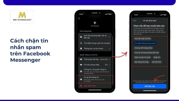 Cách chặn tin nhắn spam trên Facebook Messenger