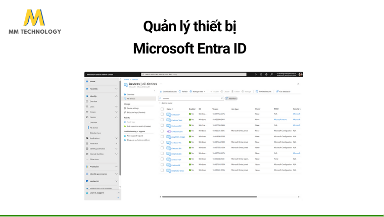 Quản lý thiết bị với Microsoft Entra ID