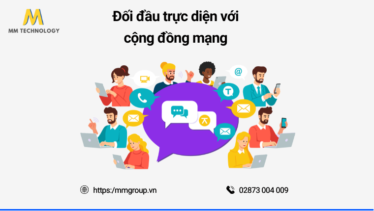 Đối đầu trực diện với cộng đồng mạng