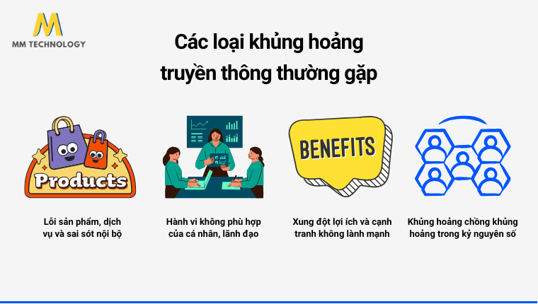 Các loại khủng hoảng truyền thông thường gặp