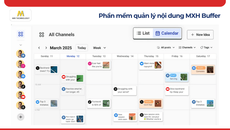 Phần mềm quản lý nội dung MXH Buffer