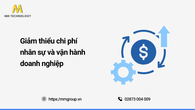 Giảm thiểu chi phí nhân sự và vận hành doanh nghiệp