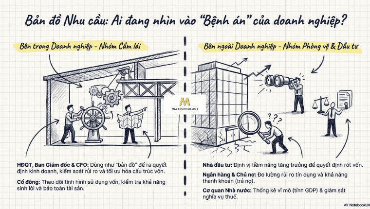 Các nhóm đối tượng sử dụng báo cáo tài chính