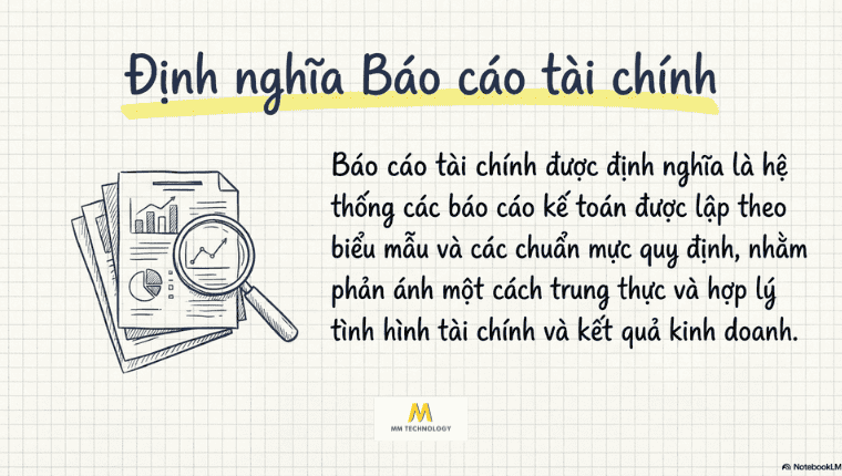 Định nghĩa báo cáo tài chính