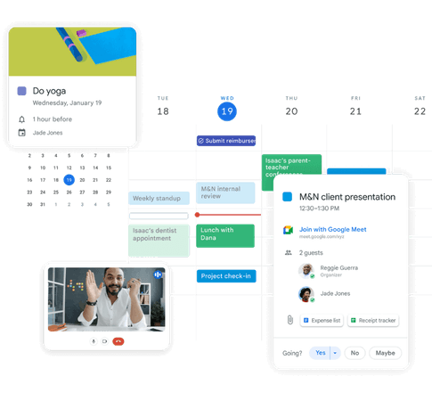 theo dõi tiến độ công việc trên Google Calendar