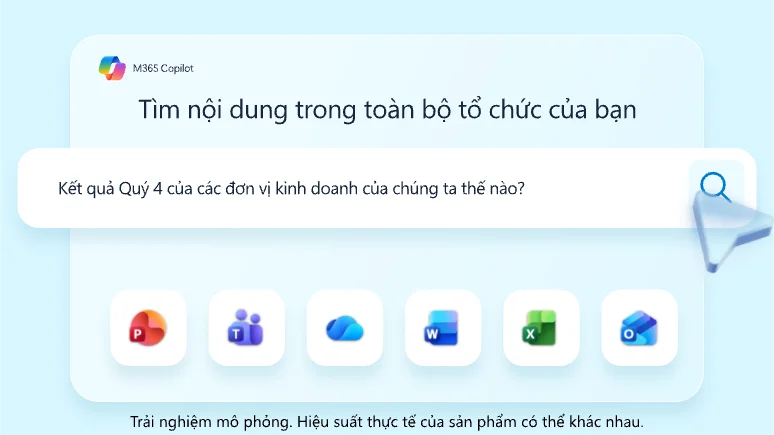 tìm kiếm thông minh với Microsoft 365 Copilot