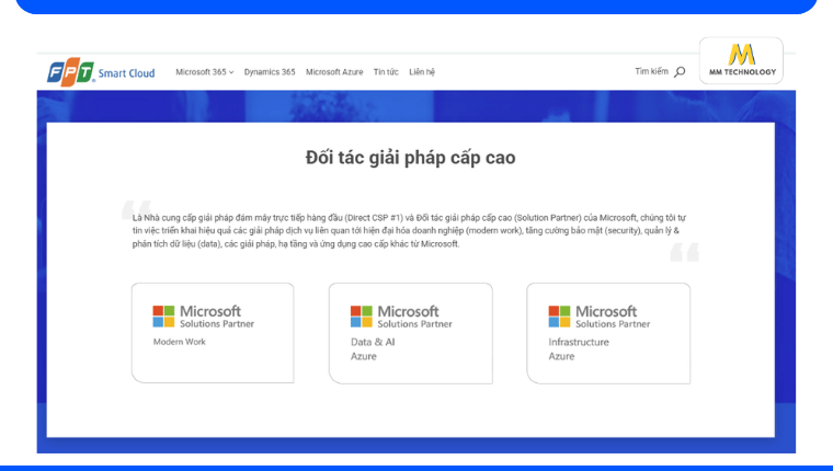 chứng nhận đại lý Microsoft tại Việt Nam của FPT