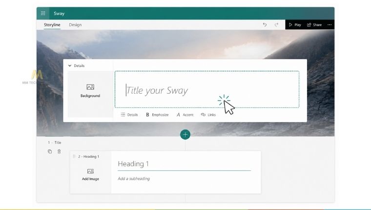Cách đặt tiêu đề Sway mới - Bước 2