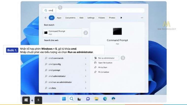 Kiểm tra Windows bản quyền trong CMD - Bước 1