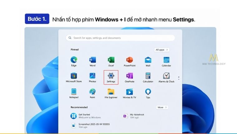 Kiểm tra Windows bản quyền trong Settings - Bước 1