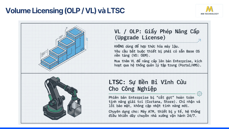 Volume Licensing (OLP / VL) và LTSC