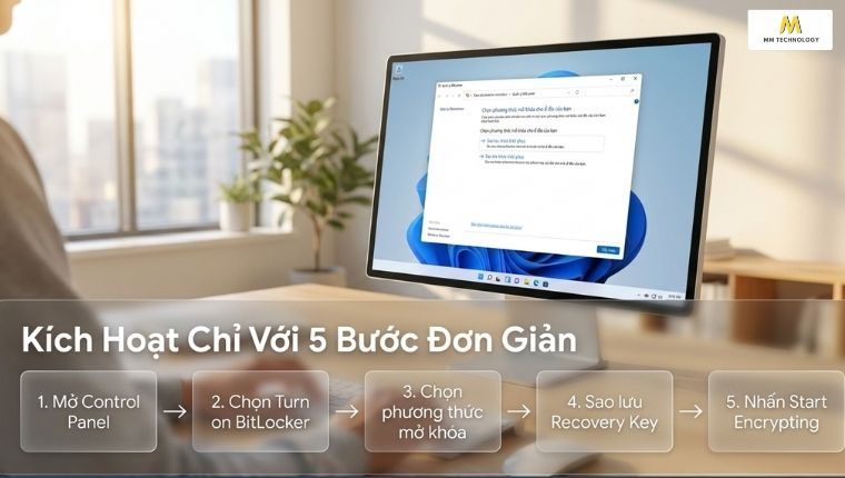 bật BitLocker trên Windows 11