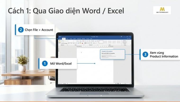 Hướng dẫn cách kiểm tra bản quyền Office bằng Word