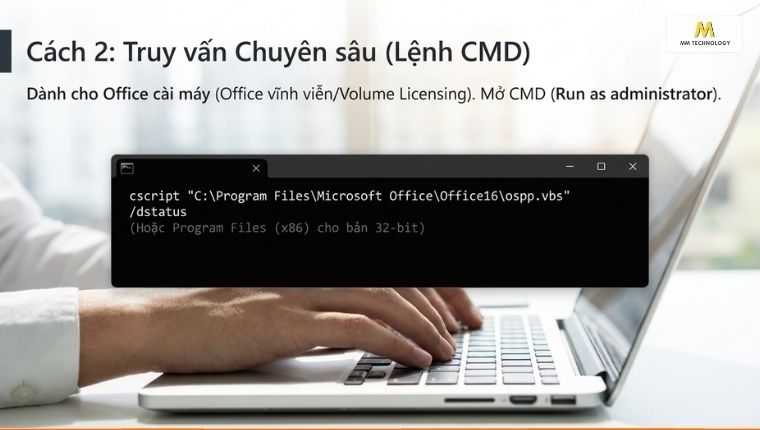 Kiểm tra Office bản quyền hay crack bằng CMD