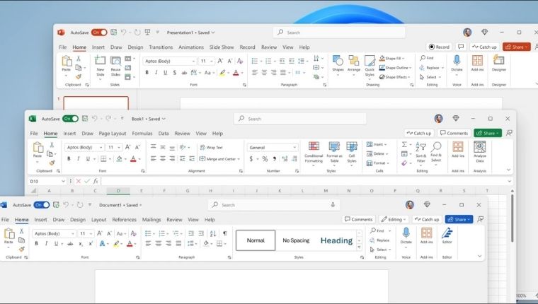 Giao diện Office 2024