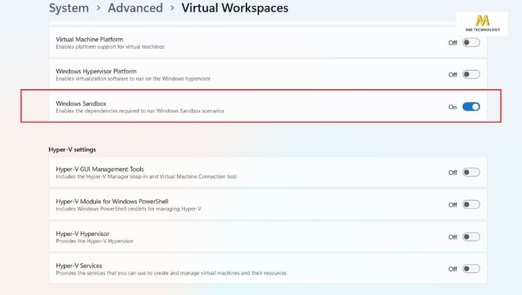 windows 11 sandbox