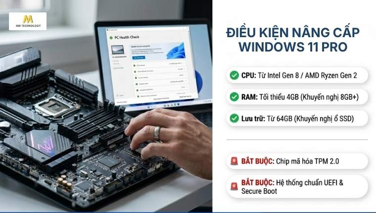 phần cứng tối thiểu win 11