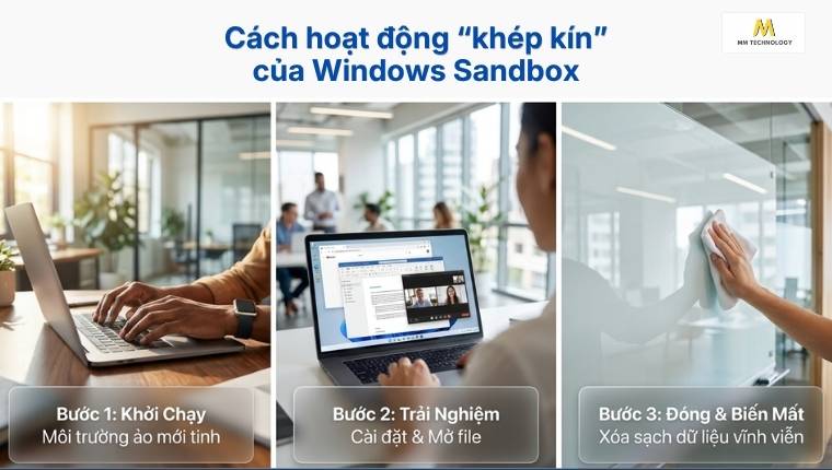 Chạy thử ứng dụng trên Windows Sandbox