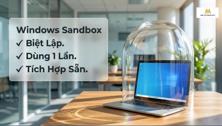 Windows Sandbox là một tính năng bảo mật độc lập