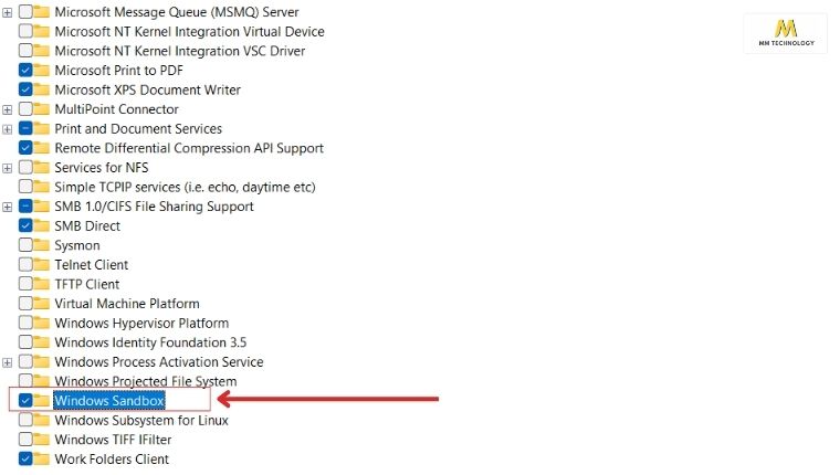 Cách kích hoạt Windows Sandbox