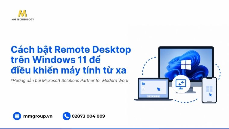 bật Remote Desktop Windows 11