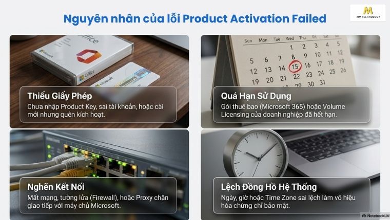 Nguyên nhân lỗi Product Activation