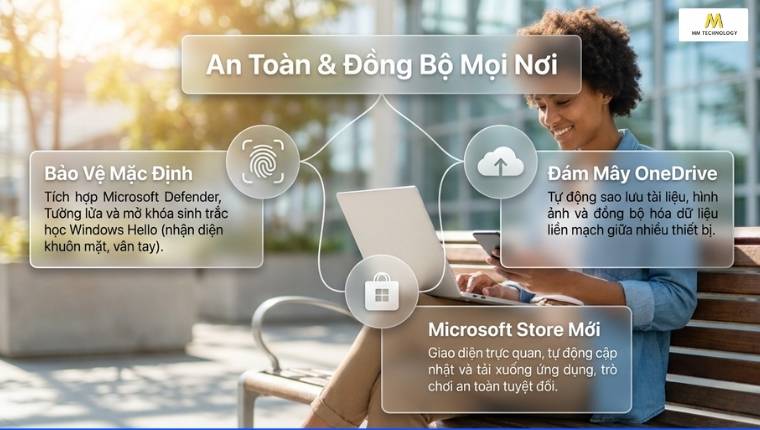 Các tính năng bảo mật tích hợp
