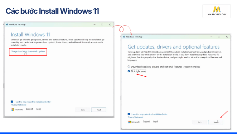Các bước Install Windows 11
