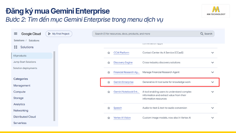 Bước 2 - Đăng ký mua Gemini Enterprise