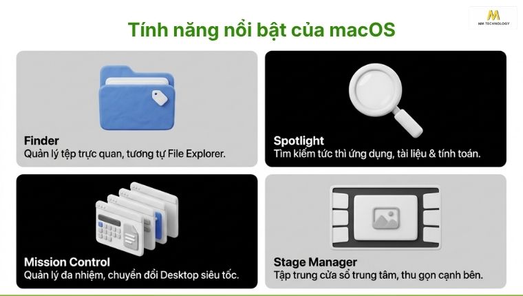 tính năng macos