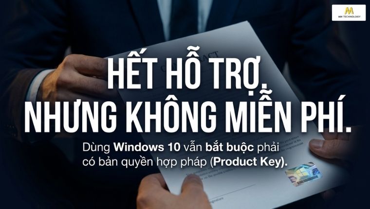 Giấy phép Windows 10 bản quyền hợp lệ