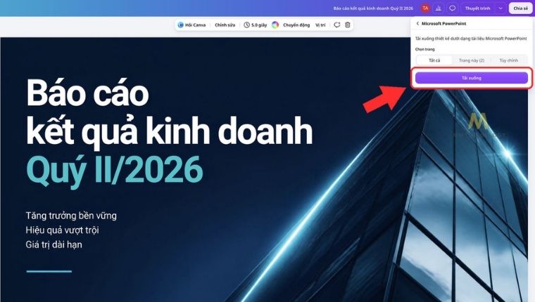cách làm slide trên canva