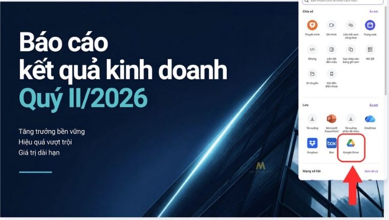 Lưu vào Google Drive
