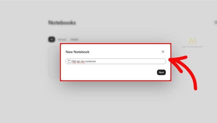 Tạo và đặt tên cho notebooks