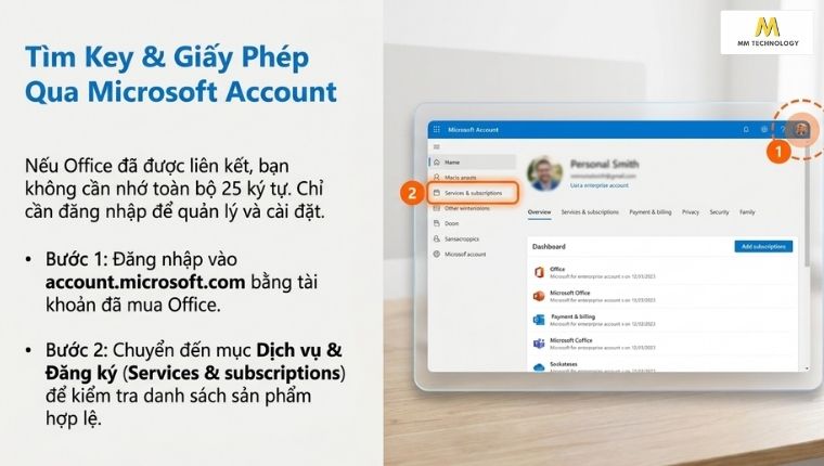 Kiểm tra tài khoản Microsoft