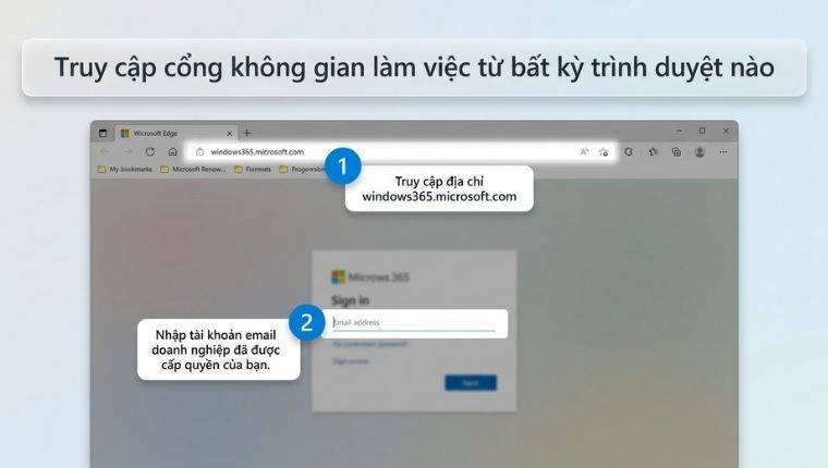 Truy cập cổng Windows 365