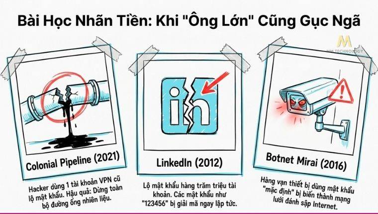 Nhiều bài học về bảo mật trong quá khứ