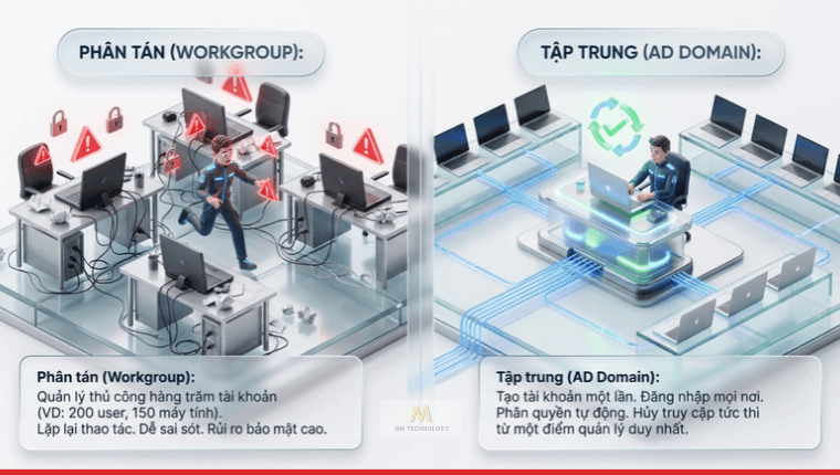 Quản lý tập trung trên active directory