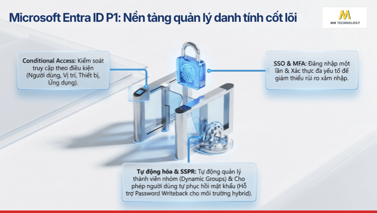 Microsoft Entra ID P1: Nền tảng quản lý danh tính cốt lõi
