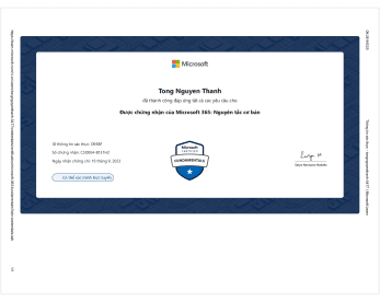 chứng nhận Microsoft Fundamentals