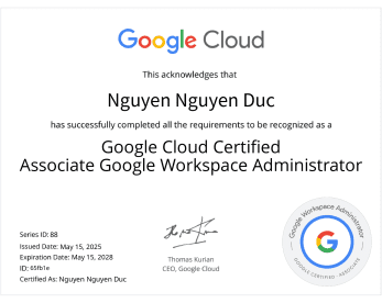 Google workspace administrator cơ bản