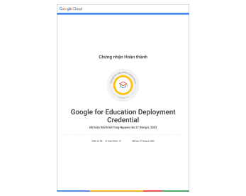 chứng nhận google for education deployment credential